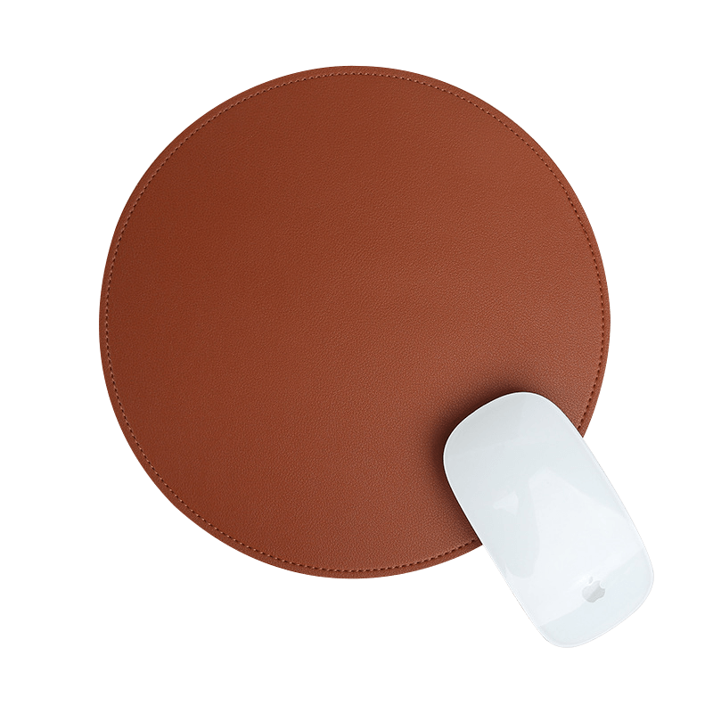Thickened PVC Desk Mat Antislip Cute Round Mouse Mat Rubber Base Small Mouse Pad