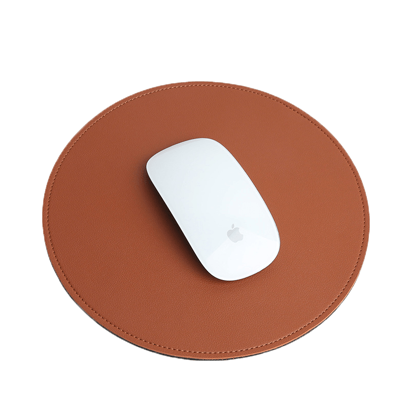 Thickened PVC Desk Mat Antislip Cute Round Mouse Mat Rubber Base Small Mouse Pad