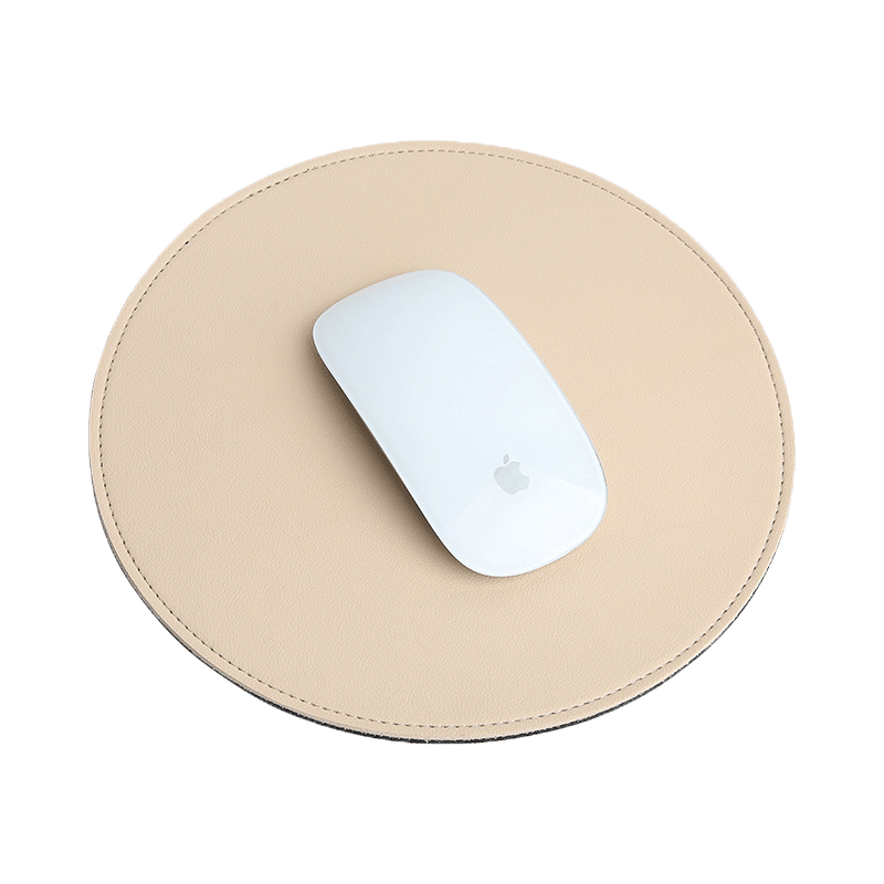 Thickened PVC Desk Mat Antislip Cute Round Mouse Mat Rubber Base Small Mouse Pad