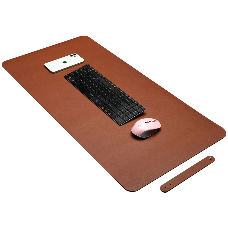 Eco friendly Double Sided Large Cork Mouse Pad Leather Desk Writing Pad Nonslip Desk Pad