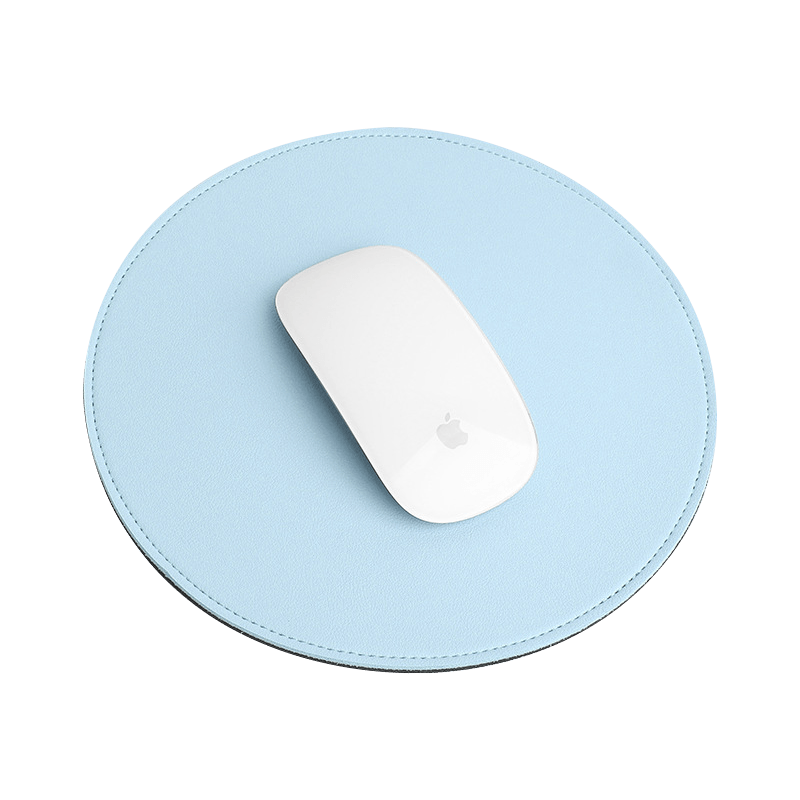 Thickened PVC Desk Mat Antislip Cute Round Mouse Mat Rubber Base Small Mouse Pad