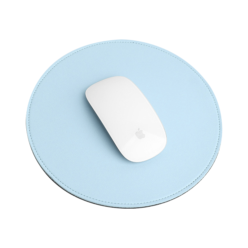Thickened PVC Desk Mat Antislip Cute Round Mouse Mat Rubber Base Small Mouse Pad