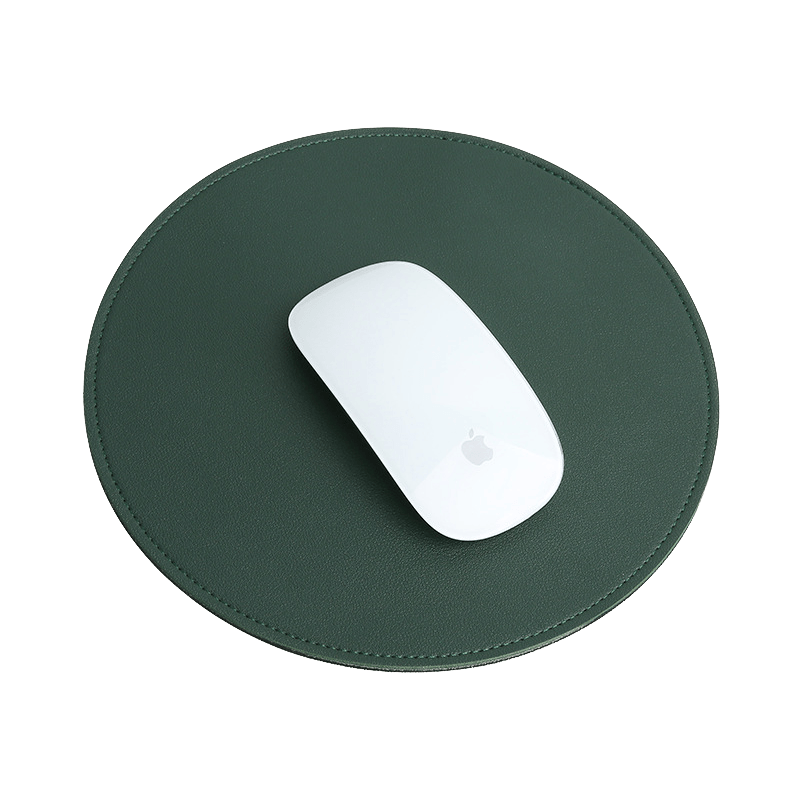 Thickened PVC Desk Mat Antislip Cute Round Mouse Mat Rubber Base Small Mouse Pad