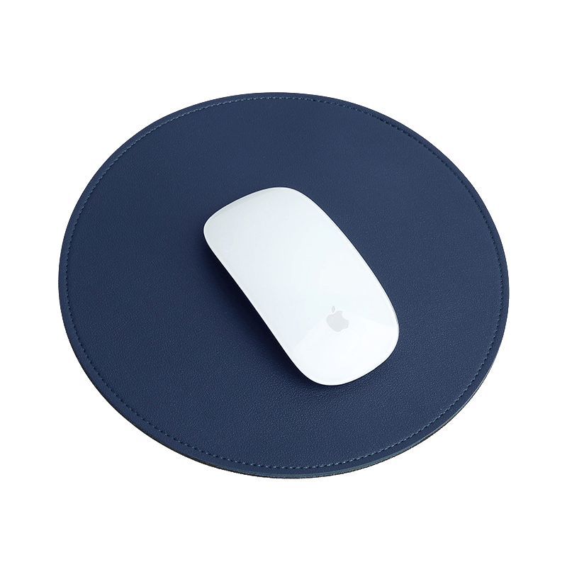 Thickened PVC Desk Mat Antislip Cute Round Mouse Mat Rubber Base Small Mouse Pad