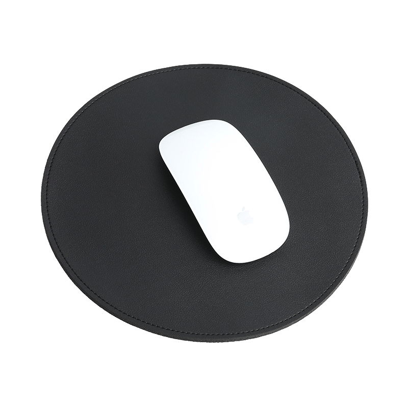 Thickened PVC Desk Mat Antislip Cute Round Mouse Mat Rubber Base Small Mouse Pad