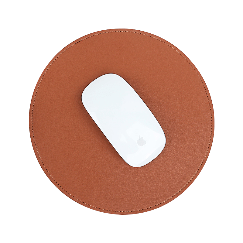 Thickened PVC Desk Mat Antislip Cute Round Mouse Mat Rubber Base Small Mouse Pad