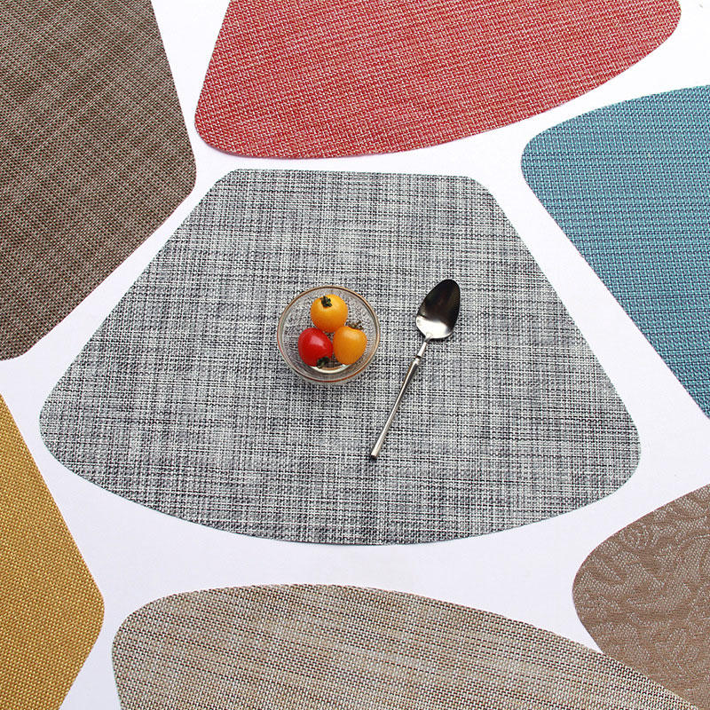 Household Bowl Mat Circular Vinyl Placemats for Dining Table