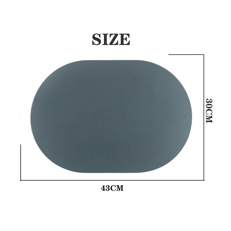 Hot Selling 30*43cm Kitchen Dining Insulation Mat Oval Table Mat