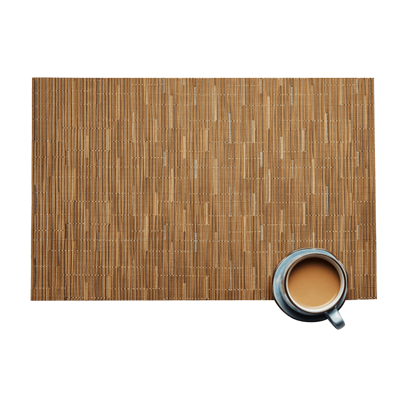 Antislip Table Mat Imitation Bamboo Pattern Placemat for Home Kitchen